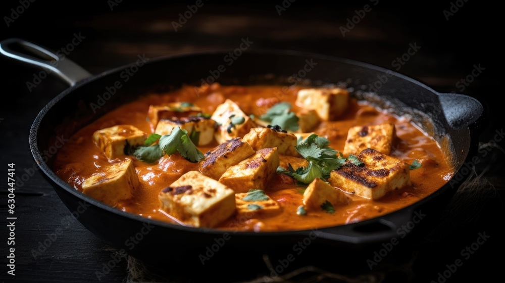 Paneer Curry Desi Food Dish Indian