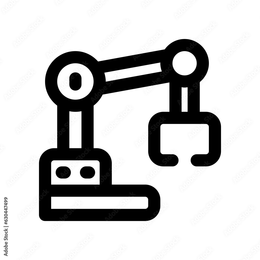 robot arm icon. vector icon for your website, mobile, presentation, and logo design. robot arm icon. vector icon for your website, mobile, presentation, and logo design.
