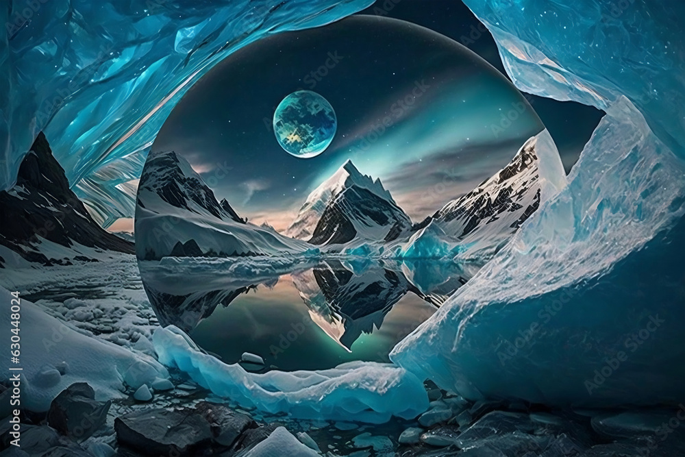 Obraz premium iceberg in polar regions