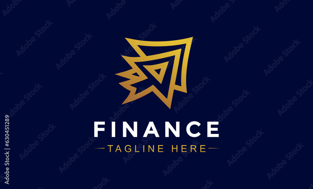 Fototapeta premium finance logo icon, business and finance logo, finance design, trading and distribution logo, accounting and financial logo, Financial Advisors Design Template Vector Icon, Finance Template.