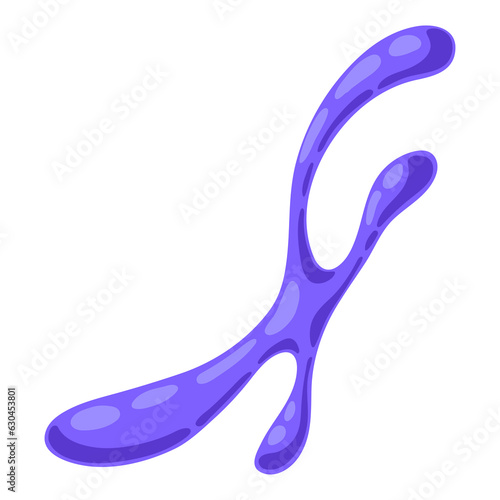 Splattering blotch slime. Toxic mucus smudges stain. Leaking paint blot.