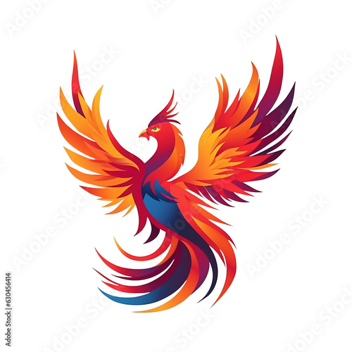 Phoenix Logo. No Background. Applicable to any context. Great for Print on Demand Merchandise.