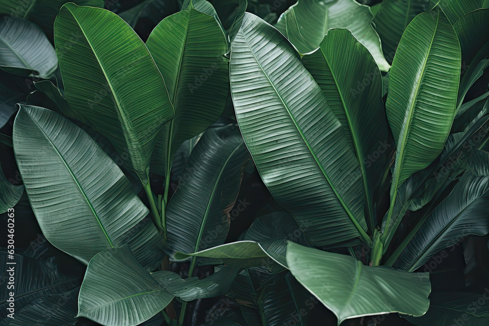 Fototapeta premium Tropical plant leaves close-up