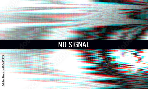Glitch background. Abstract noise effect, error signal, television technical problem. Vector illustration.