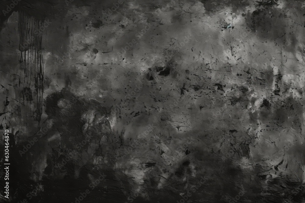 grungy textures and black painted concrete Generative AI