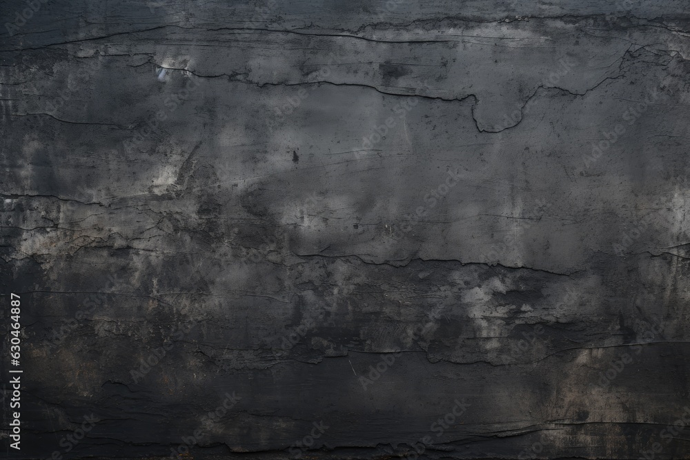 black wall with a grungy texture Generative AI