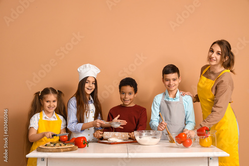 Happy diverse children and ...
