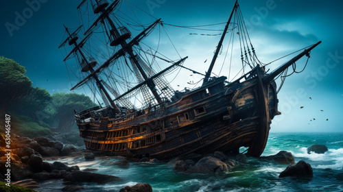Nautical Mystery: Exploring the Sunken Tall Ship