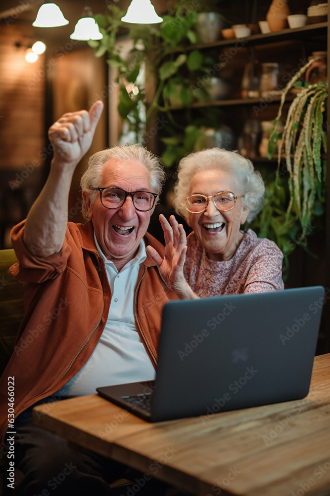 Connecting Generations: Grandma and Grandpa's Heartwarming Virtual Wave Connecting Generations: Grandma and Grandpa's Heartwarming Virtual Wave