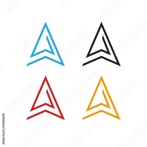 abstract arrow simple vector set