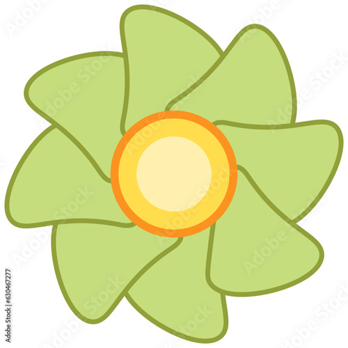 Colorful flower icon. Vector illustration.