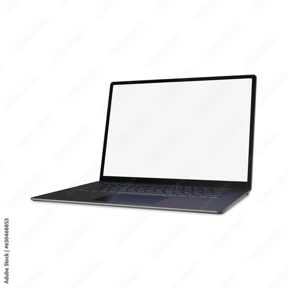 White Blank template laptop isolated on a white background White Blank template laptop isolated on a white background