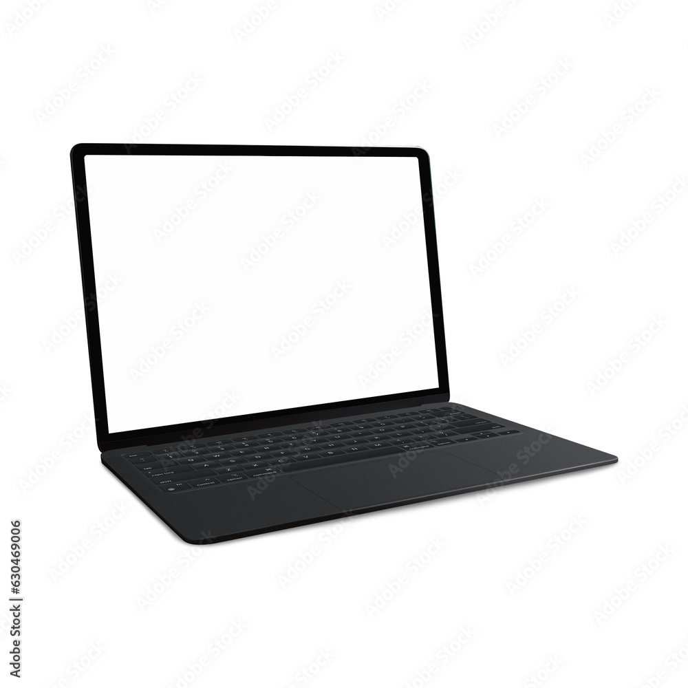 White Blank template laptop isolated on a white background White Blank template laptop isolated on a white background