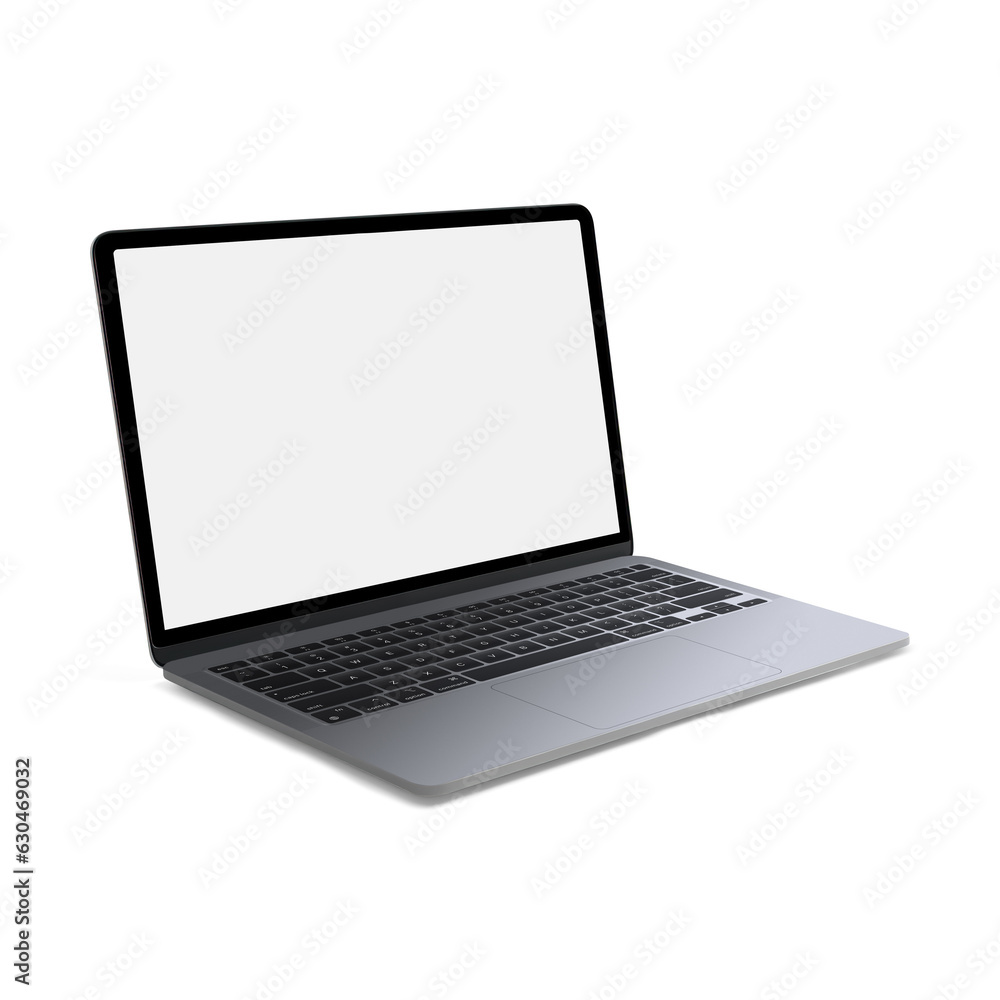 White Blank template laptop isolated on a white background White Blank template laptop isolated on a white background