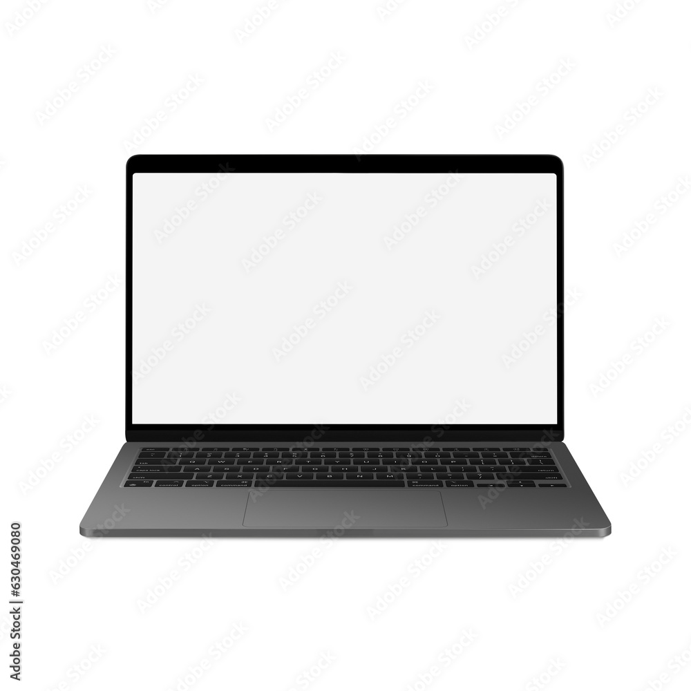 White Blank template laptop isolated on a white background White Blank template laptop isolated on a white background