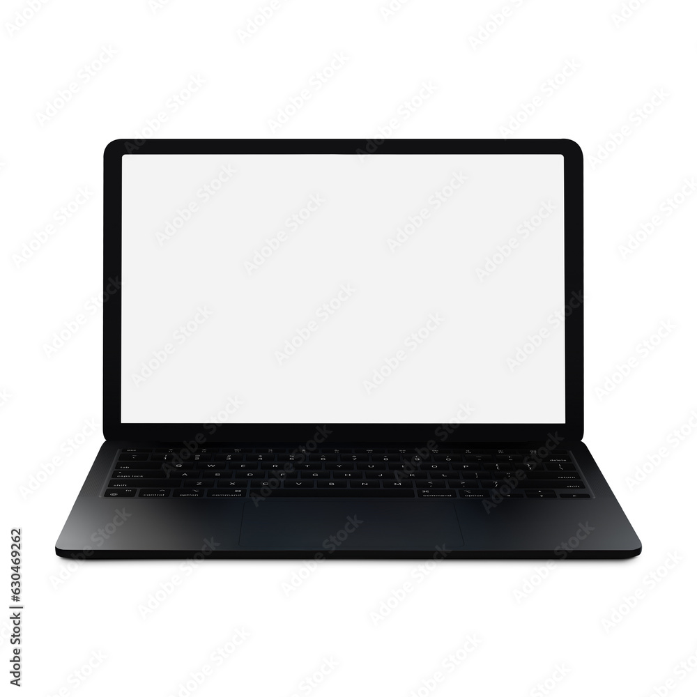 White Blank template laptop isolated on a white background White Blank template laptop isolated on a white background