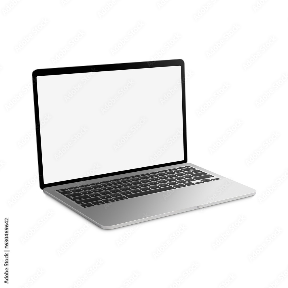 White Blank template laptop isolated on a white background White Blank template laptop isolated on a white background