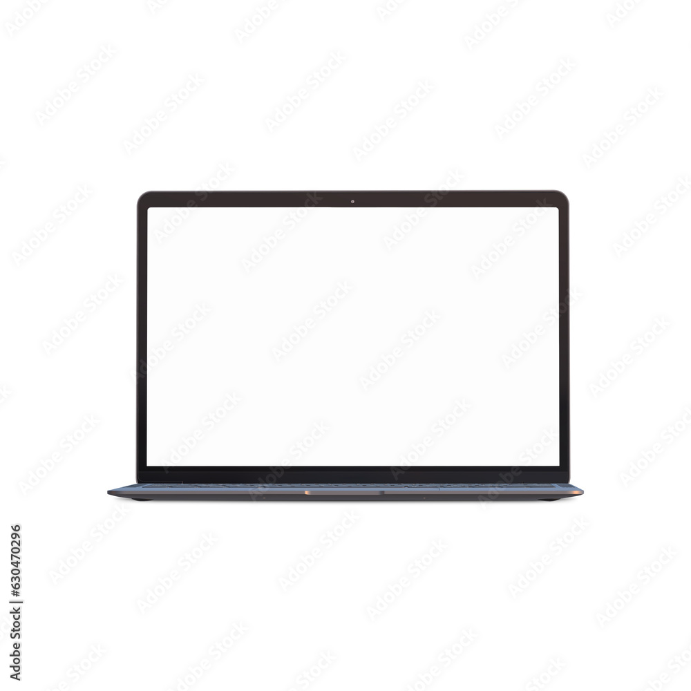 White Blank template laptop isolated on a white background White Blank template laptop isolated on a white background