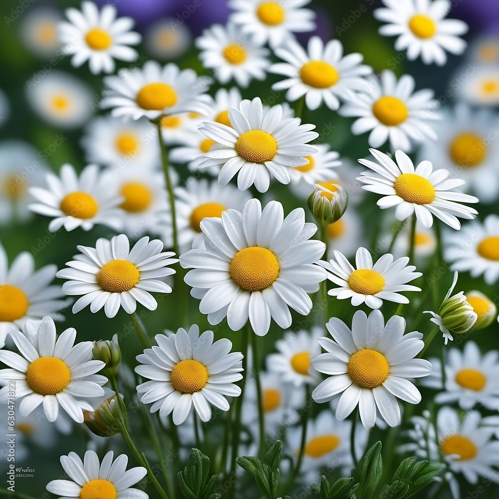 daisies in the garden. ai generated images daisies in the garden. ai generated images