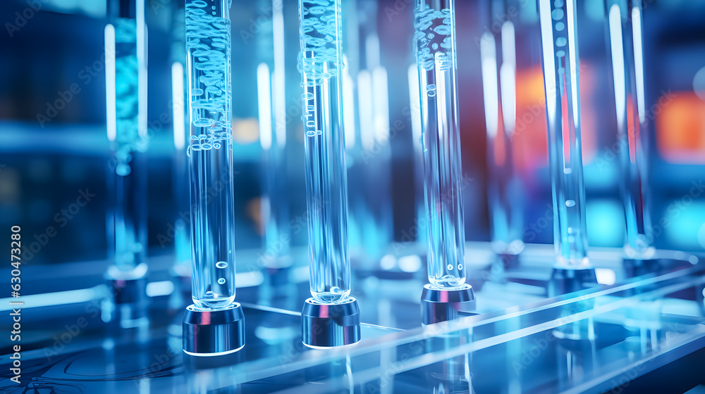 a test tube with a medical sample (Generative AI) a test tube with a medical sample (Generative AI)