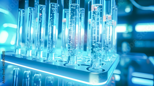 a test tube with a medical sample (Generative AI)