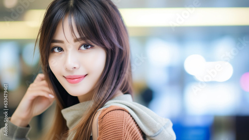 young adult woman, asian, l...