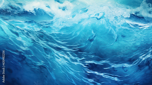 Serene Ocean Waves Background