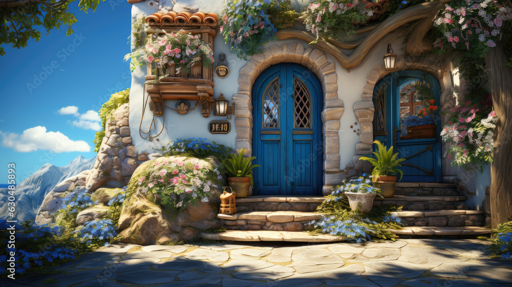 Fototapeta premium Provence streets. Generative AI