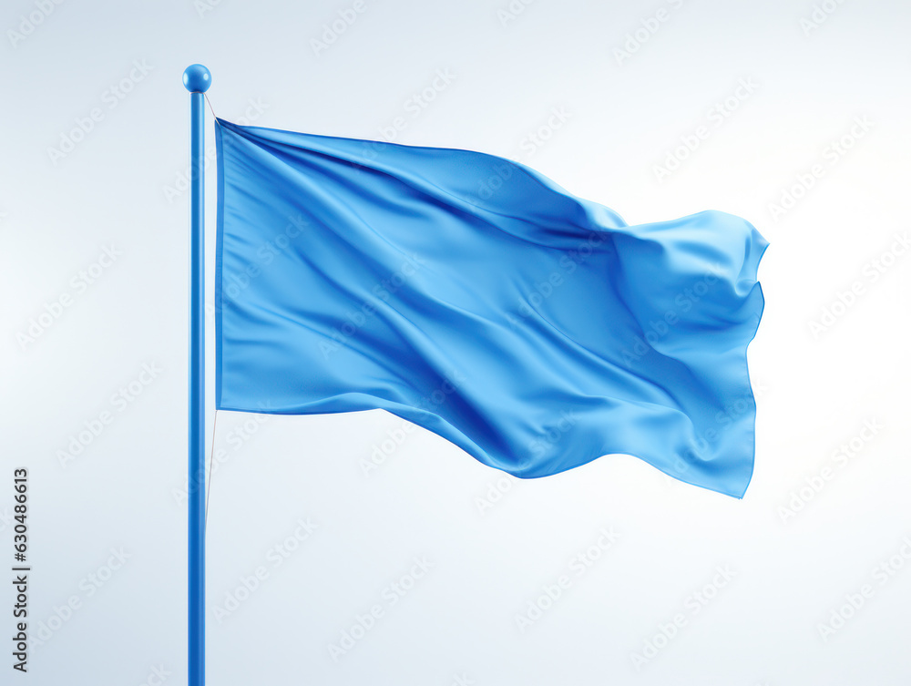 Empty Blue flag - Blue flag against white background
Empty Blue flag - Blue flag against white background