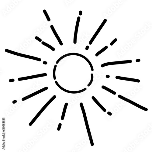 Sun outline icon