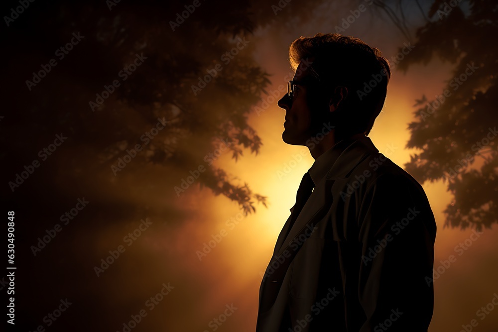 Medical Guardian: Silhouette of a Dedicated Doctor