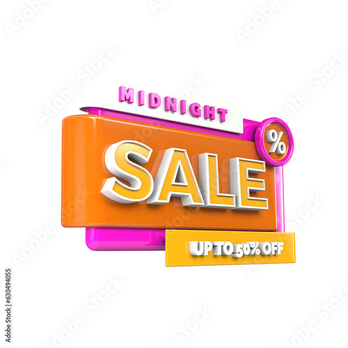 Sale banner tag, special offer, big sale banners Shopping icon for social media and website campaign or promotion. 3d render