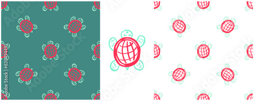 Set drawings with wax crayons. Print for cloth design, textile, fabric, wallpaper, wrapping paper