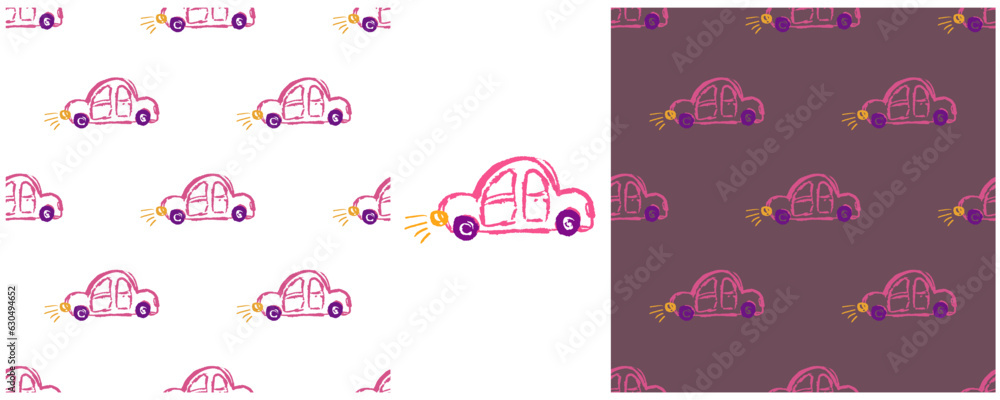 Set drawings with wax crayons. Print for cloth design, textile, fabric, wallpaper, wrapping paper Set drawings with wax crayons. Print for cloth design, textile, fabric, wallpaper, wrapping paper