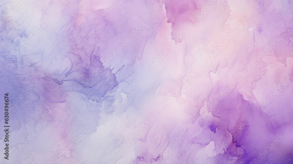 Lilac Watercolor Texture Background. Generative AI. Lilac Watercolor Texture Background. Generative AI.