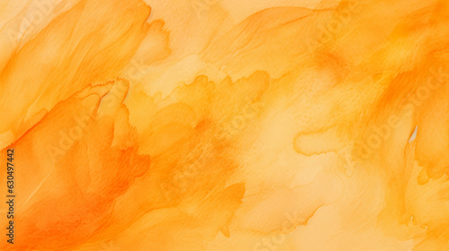 Orange Watercolor Texture Solution Background. Generative AI.