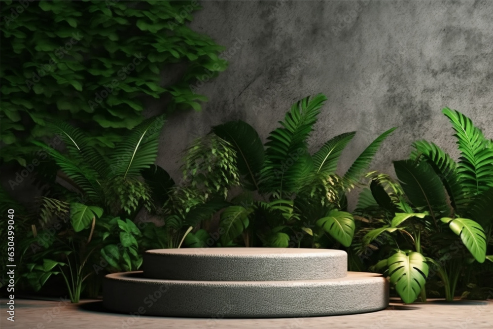 Product display 3d podium background with ai generated Product display 3d podium background with ai generated
