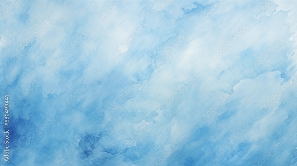 Obraz premium Sky Blue Watercolor Texture Background. Generative AI.