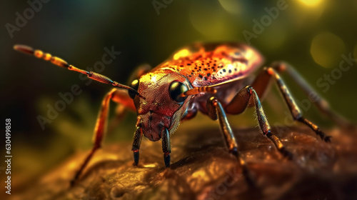 macro photo of a Bug in nature made with AI generative technology © The Picture House