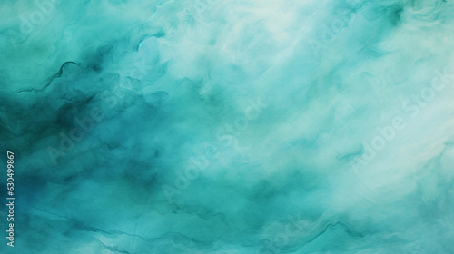 Teal Watercolor Texture Background. Generative AI.