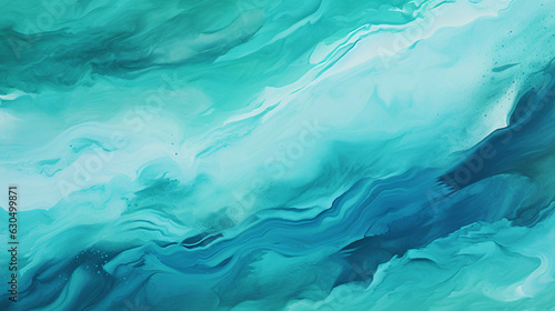 Teal Watercolor Texture Background. Generative AI.