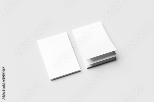 Notepad A6 Open Mockup