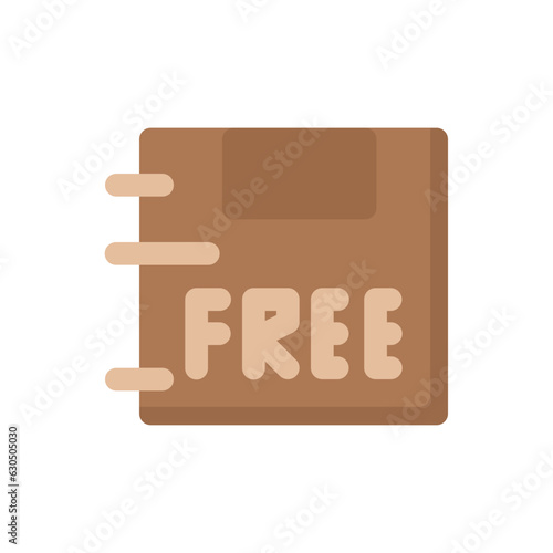 free delivery icon flat style vector