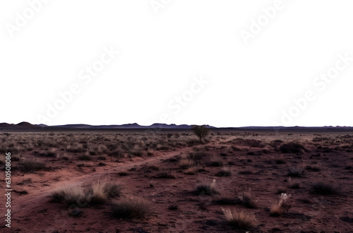 Fototapeta vast dry flat alien landscape desert