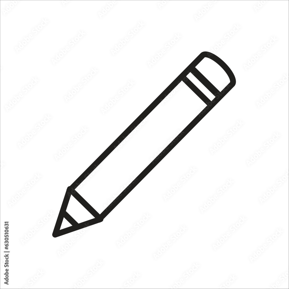 pencil vector icon template line pencil vector icon template line
