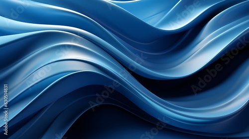 Flowing Blue Wave Ripple Background