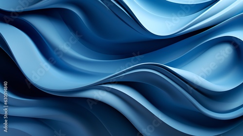 Minimalist Wavy Blue Wave Background