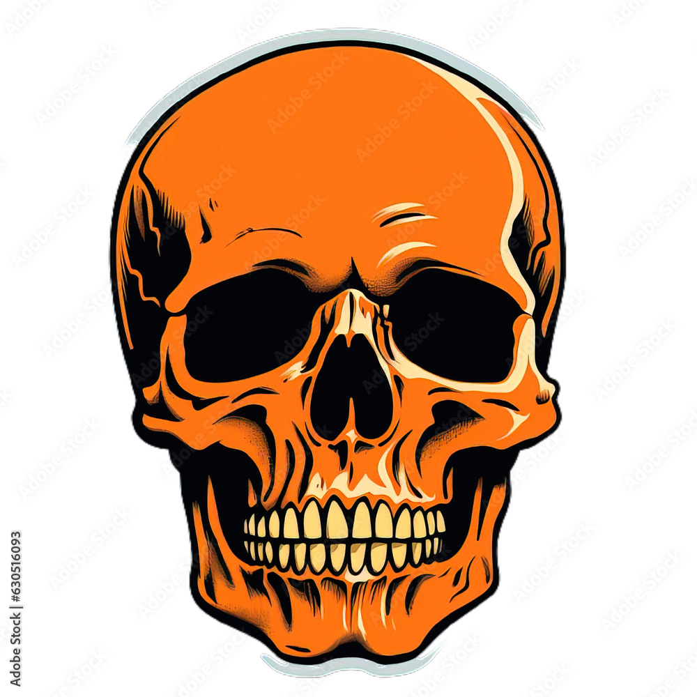 Fototapeta premium Skullz & Chills: Spooky Halloween Sticker Art