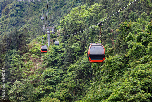 Fotografija View of the beautiful Tianmen Mountains from the Cable Cars