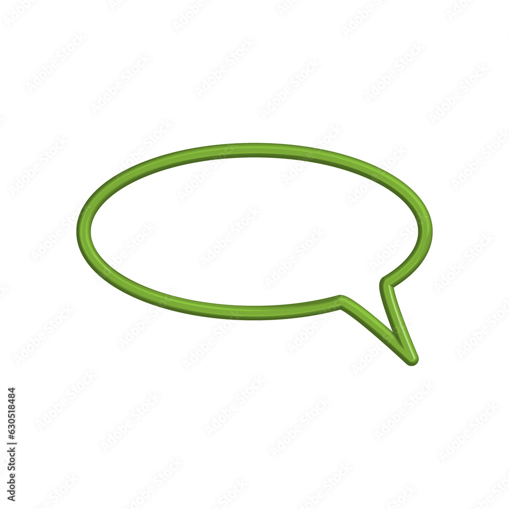 Bubble Speech icon 3d Bubble Speech icon 3d